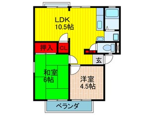 藤井ハイツの物件間取画像